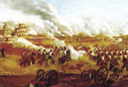 José Manuel Blanes: Batalla de Caseros. Final del combate, 1856-1857 (Las armas de la pintura. La Nación en construcción (1852-1870), 2008)