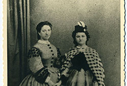 Retrato de Amalia de la Rúa-Figueroa y Somoza y su hija Emilia Pardo Bazán, c. 1863 (Fuente: Galiciana. Arquivo Dixital de Galicia).