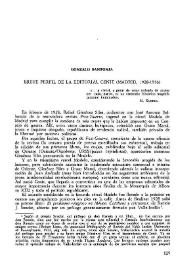 Breve perfil de la editorial Cenit (Madrid, 1928-1936)
