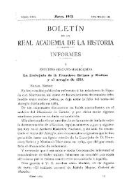 Estudios hispano-marroquíes : la Embajada de D. Francisco Salinas y Moñino y el arreglo de 1785