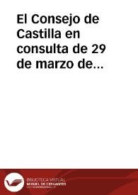 El Consejo de Castilla en consulta de 29 de marzo de este año, me hà instruido de los motivos, que causan la notable decadencia de la cosecha de la seda de Granada...