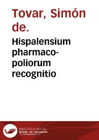 Hispalensium pharmaco-poliorum recognitio