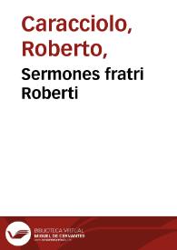 Sermones fratri Roberti