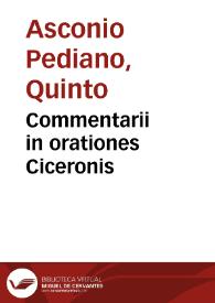 Commentarii in orationes Ciceronis
