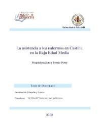 La asistencia a los enfermos en Castilla en la Baja Edad Media / Magdalena Santo Tomás Pérez | Biblioteca Virtual Miguel de Cervantes