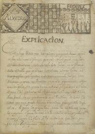 Alxedrez : explicación | Biblioteca Virtual Miguel de Cervantes