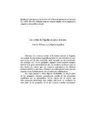 Las costas de España en época romana / Antonio Blázquez y Delgado-Aguilera | Biblioteca Virtual Miguel de Cervantes