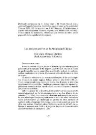 Los anticonceptivos en la Antigüedad Clásica / José María Blázquez Martínez | Biblioteca Virtual Miguel de Cervantes