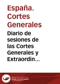 Diario de sesiones de las Cortes Generales y Extraordinarias | Biblioteca Virtual Miguel de Cervantes