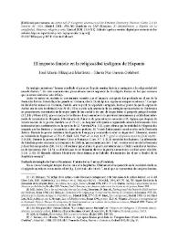 El impacto fenicio en la religiosidad indígena de Hispania / José María Blázquez Martínez, M.ª Paz García-Gelabert | Biblioteca Virtual Miguel de Cervantes