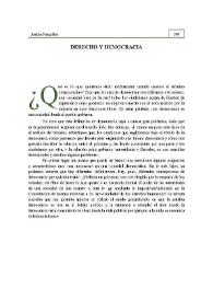 Derecho y democracia | Biblioteca Virtual Miguel de Cervantes