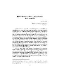 Réplica. Derecho y política a propósito de los derechos sociales / Fernando Atria | Biblioteca Virtual Miguel de Cervantes