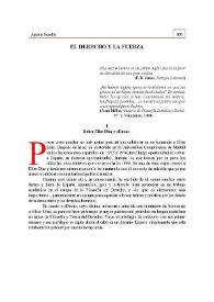 El Derecho y la fuerza | Biblioteca Virtual Miguel de Cervantes