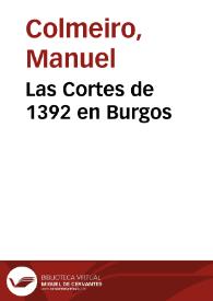 Las Cortes de 1392 en Burgos | Biblioteca Virtual Miguel de Cervantes