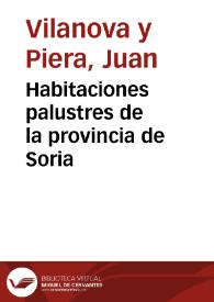 Habitaciones palustres de la provincia de Soria | Biblioteca Virtual Miguel de Cervantes