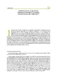 Expectativas y garantías. Primeras tesis de una teoría axiomatizada del Derecho | Biblioteca Virtual Miguel de Cervantes