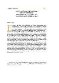 Regulación constitucional de los derechos fundamentales y objeción de conciencia sobrevenida | Biblioteca Virtual Miguel de Cervantes
