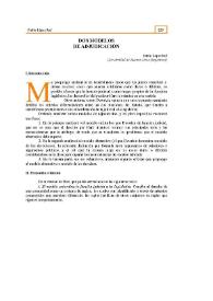 Dos modelos de adjudicación | Biblioteca Virtual Miguel de Cervantes