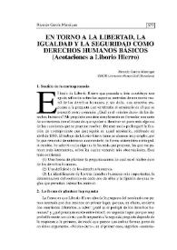 En torno a la libertad, la igualdad y la seguridad como derechos básicos : (Acotaciones a Liborio Hierro) | Biblioteca Virtual Miguel de Cervantes