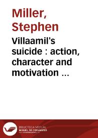 Villaamil's suicide : action, character and motivation in "Miau" / Stephen Miller | Biblioteca Virtual Miguel de Cervantes