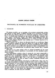 Pertinencia de elementos musicales en literatura / Ramón Louzao Pardo | Biblioteca Virtual Miguel de Cervantes