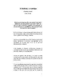 El bofetón y el ombligo : (monólogo teatral) / por Carlos Etxeba | Biblioteca Virtual Miguel de Cervantes
