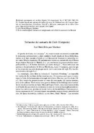 Terracotas del santuario de Calés (Campania) / José María Blázquez Martínez | Biblioteca Virtual Miguel de Cervantes