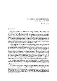 El Orden de Bendiciones.Texto latino de 1687 / Manuel Alvar | Biblioteca Virtual Miguel de Cervantes