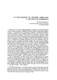 La originalidad del español americano y las lenguas amerindias / Juan M. Lope Blanch | Biblioteca Virtual Miguel de Cervantes