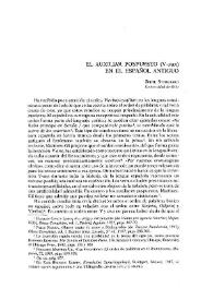 El auxiliar pospuesto (V-aux) en el español antiguo | Biblioteca Virtual Miguel de Cervantes