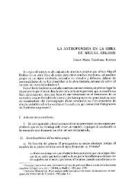 La antroponimia en la obra de Miguel Delibes / Josefa María Fernández Romero | Biblioteca Virtual Miguel de Cervantes