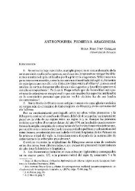 Antroponimia primitiva aragonesa / María Rosa Fort Cañellas | Biblioteca Virtual Miguel de Cervantes