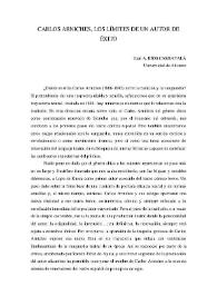 Más información sobre Carlos Arniches, los límites de un autor de éxito / Juan Antonio Ríos Carratalá