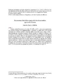 Reconstrucción de los ajuares de dos ricas tumbas apulias de Canosa / Antonio García y Bellido | Biblioteca Virtual Miguel de Cervantes