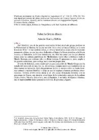 Sobre la Grecia clásica / Antonio García y Bellido | Biblioteca Virtual Miguel de Cervantes
