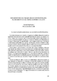 Metamorfosis del paisaje urbano e incidencia del planeamiento en el centro histórico de León | Biblioteca Virtual Miguel de Cervantes