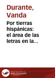 Por tierras hispánicas: el área de las letras en la red / Vanda Durante | Biblioteca Virtual Miguel de Cervantes