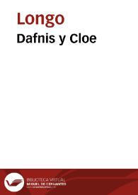 Dafnis y Cloe / Longo; traducción de Juan Valera | Biblioteca Virtual Miguel de Cervantes