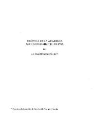 Crónica de la Academia. Segundo semestre de 1996 / J. J. Martín González | Biblioteca Virtual Miguel de Cervantes