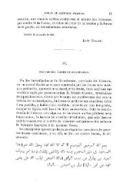 Inscripción árabe de Guardamar / Francisco Codera | Biblioteca Virtual Miguel de Cervantes