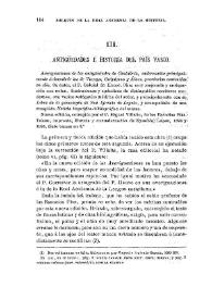 Antigüedades e historia del País Vasco / Fidel Fita | Biblioteca Virtual Miguel de Cervantes