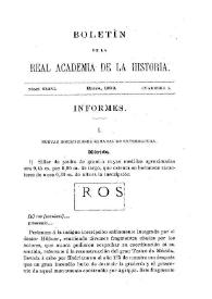Nuevas inscripciones romanas de Extremadura [Mérida, Ibahernando] / El Marqués de Monsalud | Biblioteca Virtual Miguel de Cervantes