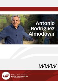Antonio Rodríguez Almodóvar | Biblioteca Virtual Miguel de Cervantes