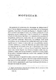 Noticias. Boletín de la Real Academia de la Historia, tomo 41 (diciembre 1902). Cuaderno VI / F.F., A.R.V. | Biblioteca Virtual Miguel de Cervantes