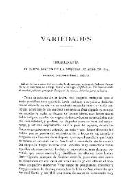 Hagiografía. El santo asalto de la Duquesa de Alba en 1603 : Relación contemporánea e inédita / F. F. | Biblioteca Virtual Miguel de Cervantes