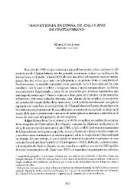 Traducciones, en España, de "Atala y René" de Chateaubriand / Marta Giné Janer | Biblioteca Virtual Miguel de Cervantes
