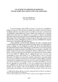 Un Alfieri con retoques heroicos. (Notas sobre una traducción de "Sofonisba") / Cristina Barbolani | Biblioteca Virtual Miguel de Cervantes