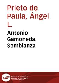 Antonio Gamoneda. Semblanza | Biblioteca Virtual Miguel de Cervantes