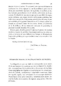 Inscripción romana en Polán (provincia de Toledo) / El Conde de Cedillo | Biblioteca Virtual Miguel de Cervantes