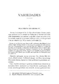 Bula inédita de Adriano IV / Fidel Fita | Biblioteca Virtual Miguel de Cervantes